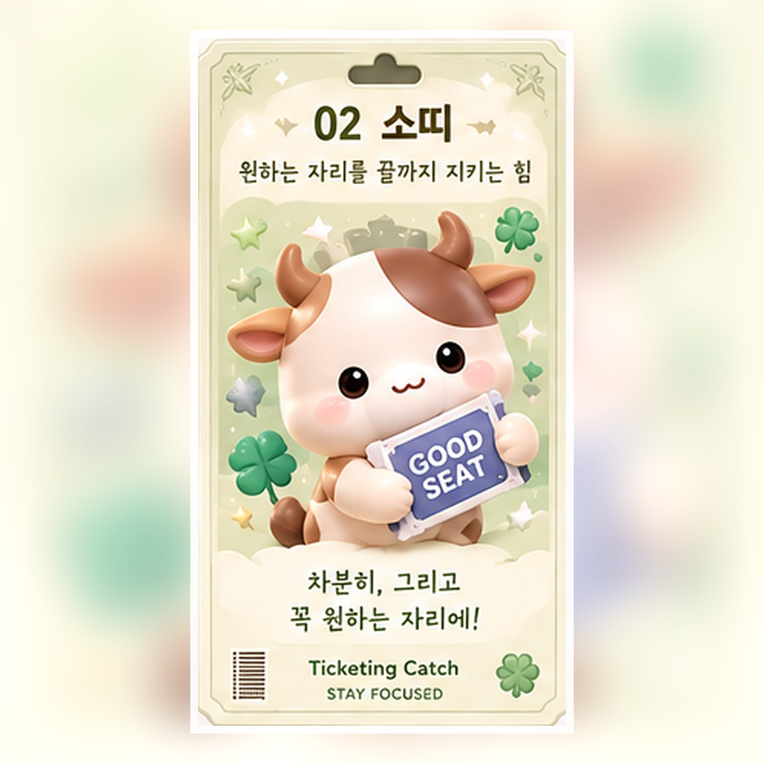 소띠 티켓팅 부적 - 소띠 콘서트 티켓팅 행운 무료 다운로드