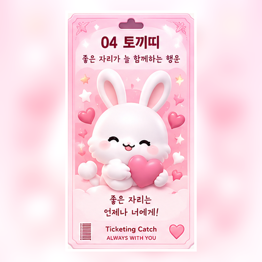 토끼띠 티켓팅 부적 - 토끼띠 콘서트 티켓팅 행운 무료 다운로드