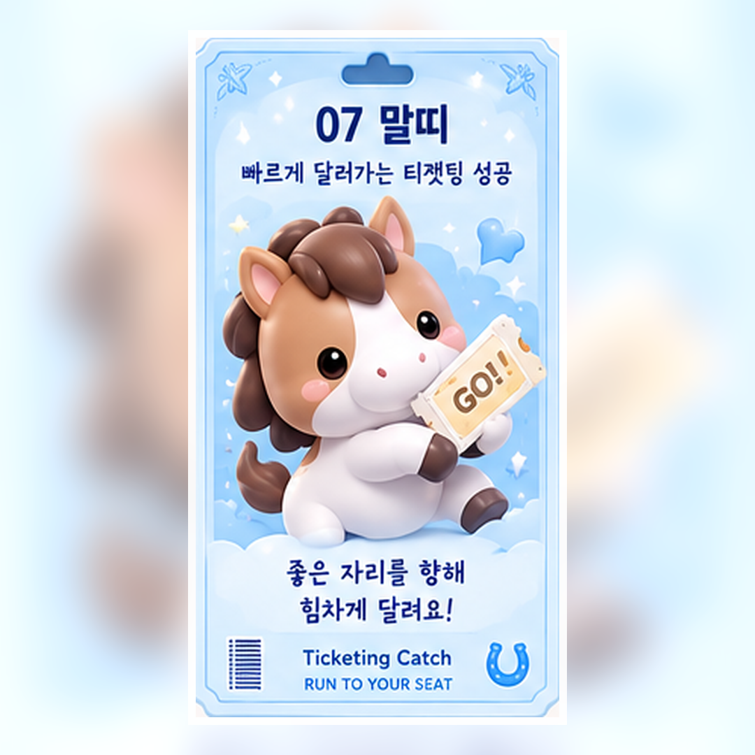 말띠 티켓팅 부적 - 말띠 콘서트 티켓팅 행운 무료 다운로드